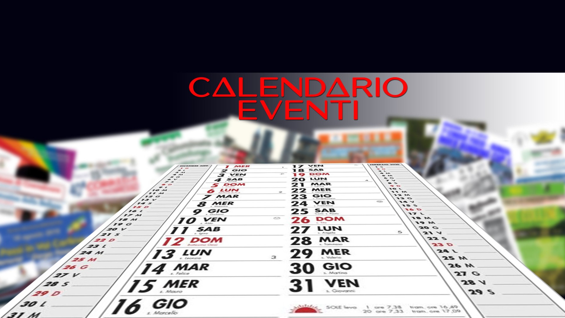 I prossimi eventi