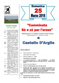 Camminata "Sò e zò par l'erzen"