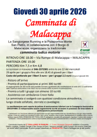 Camminata di Malacappa