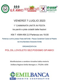 Camminata festa Unita