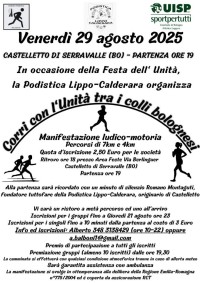 Corri con l'Unità tra i colli bolognesi