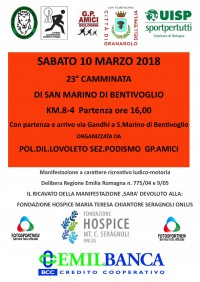 23a Camminata di San Marino e Bentivoglio