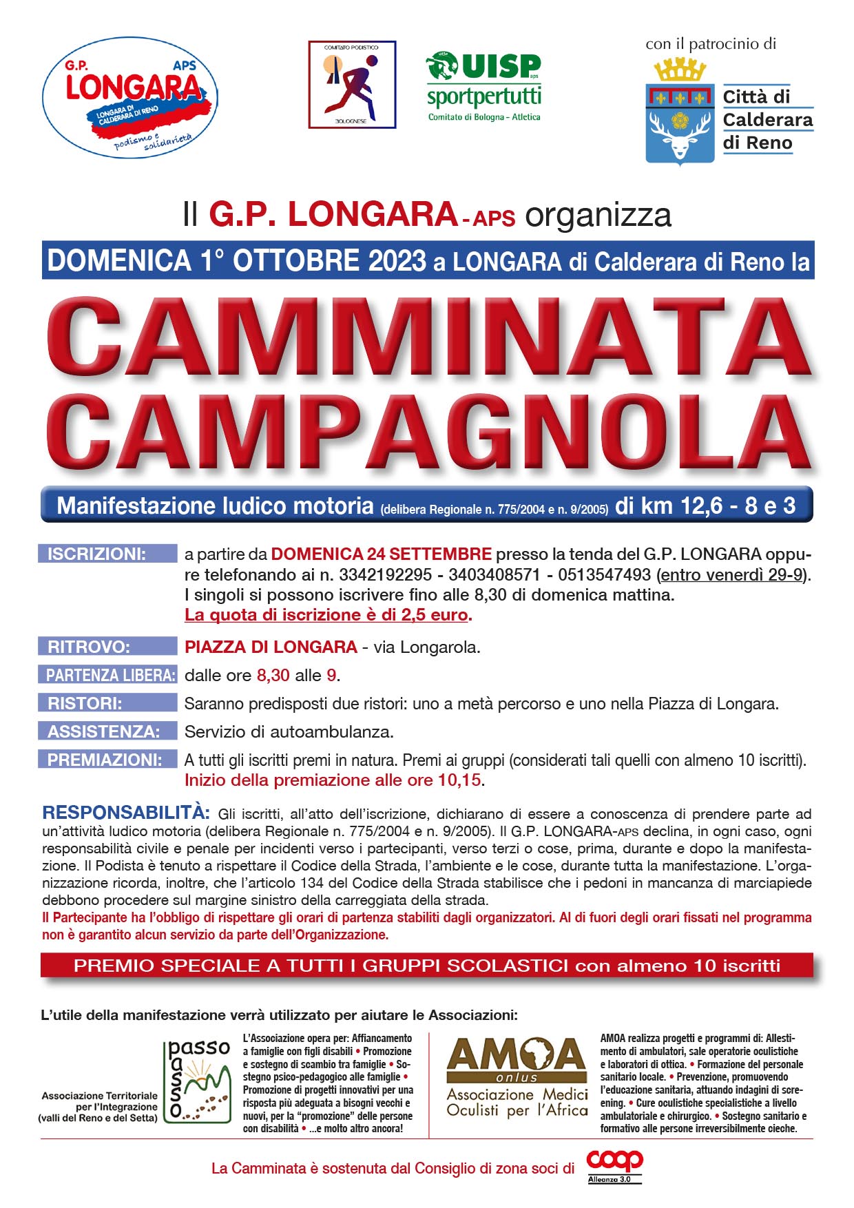 LOCANDINA CAMMINATA CAMPAGNOLA 1 OTTOBRE