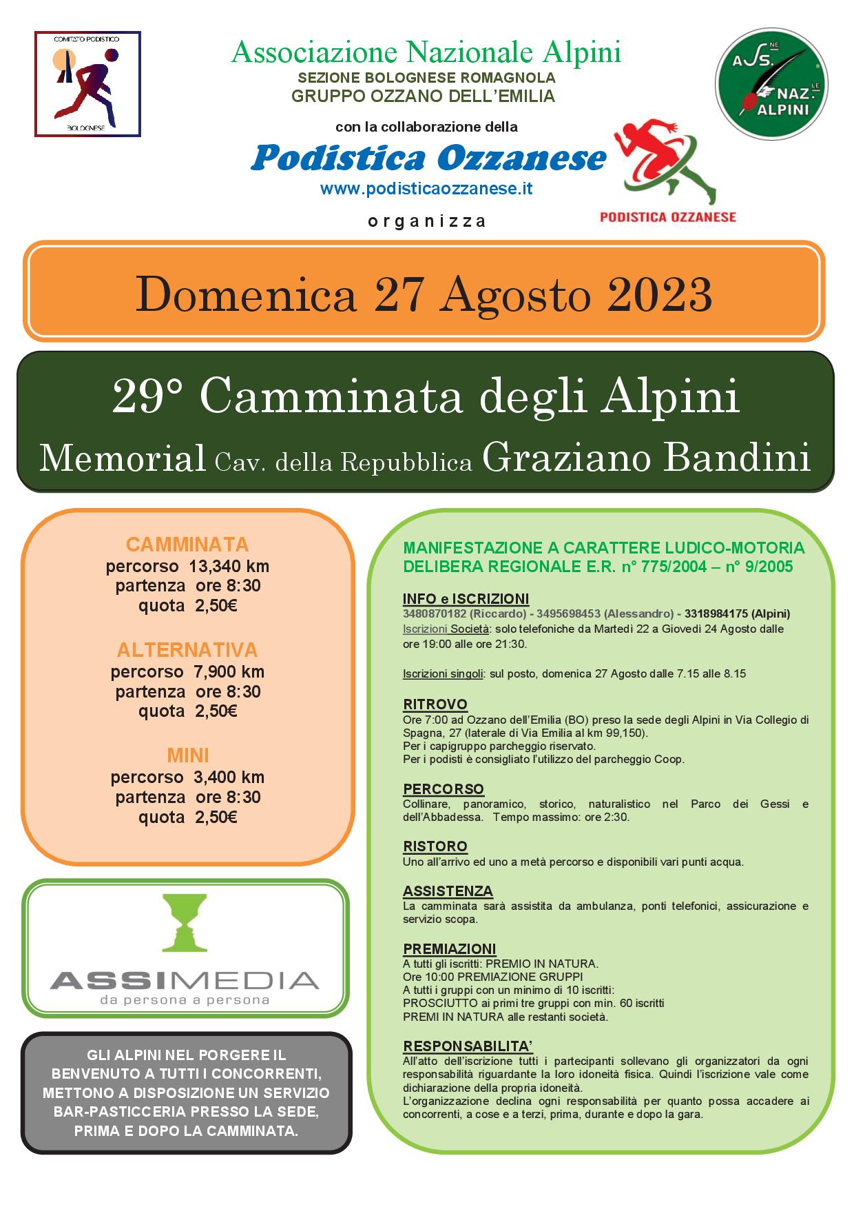 LOCANDINA CAMMINATA DEGLI ALPINI