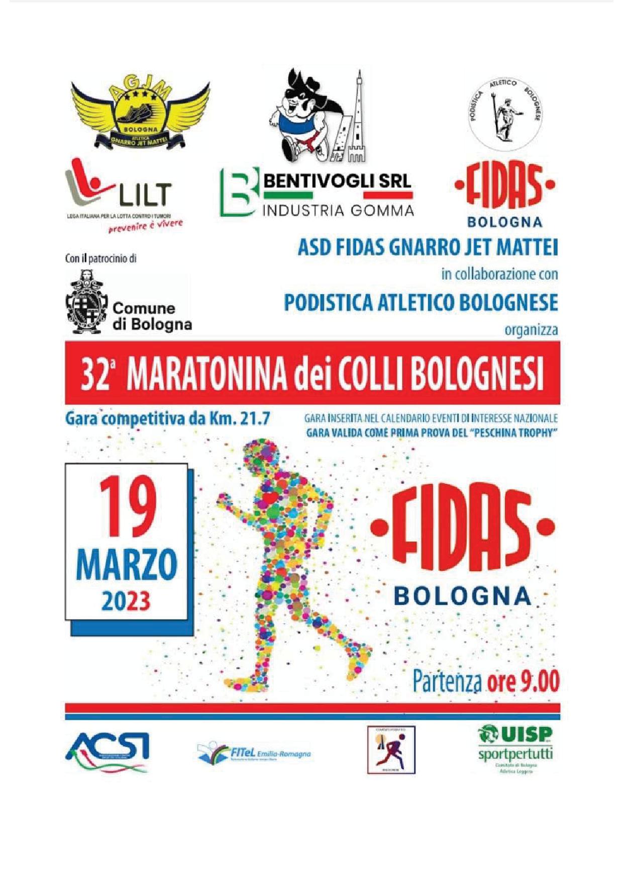 LOCANDINA MARATONINA DEI COLLI BOLOGNESI