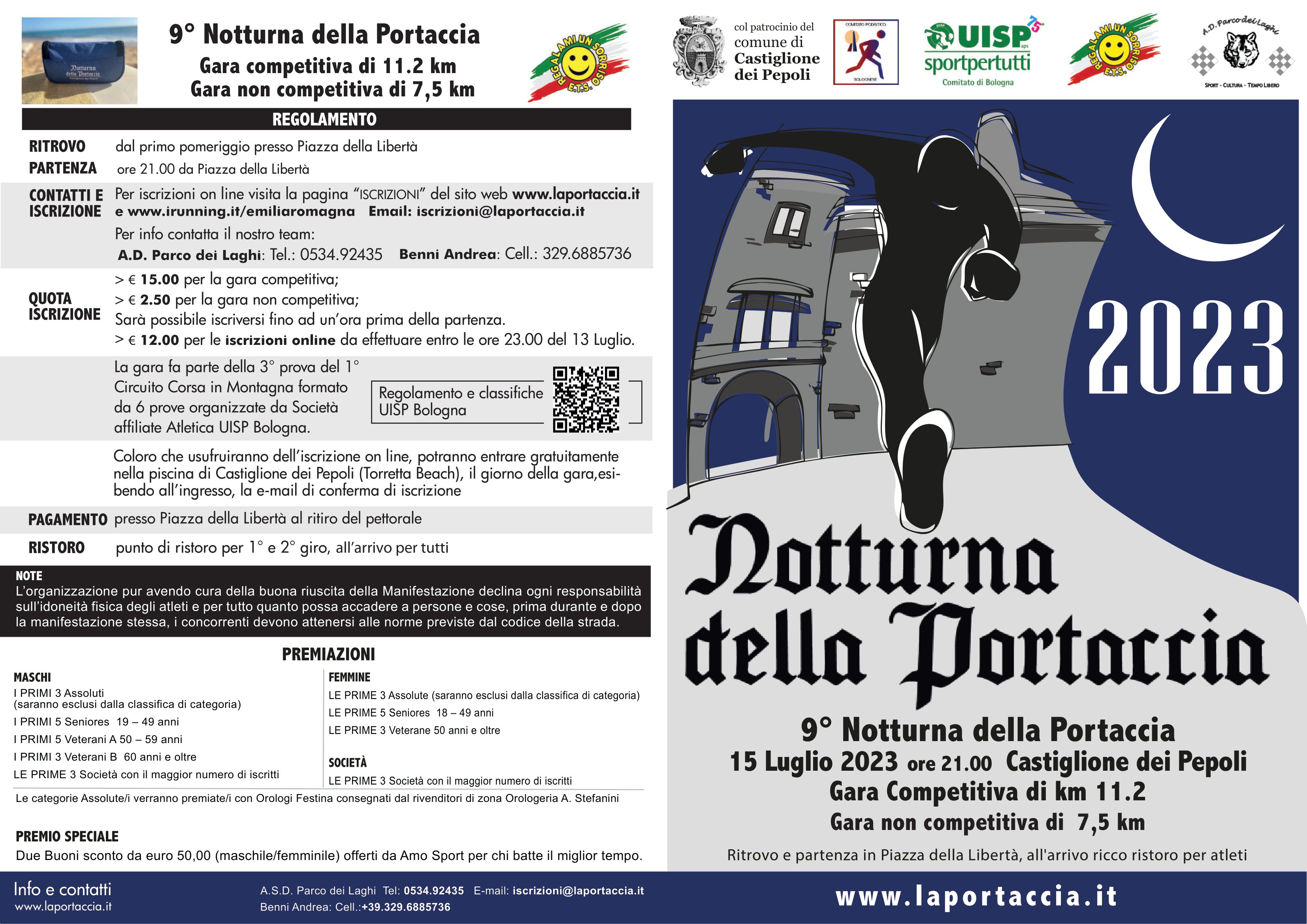 LOCANDINA NOTTURNA DELLA PORTACCIA 15 LUGLIO