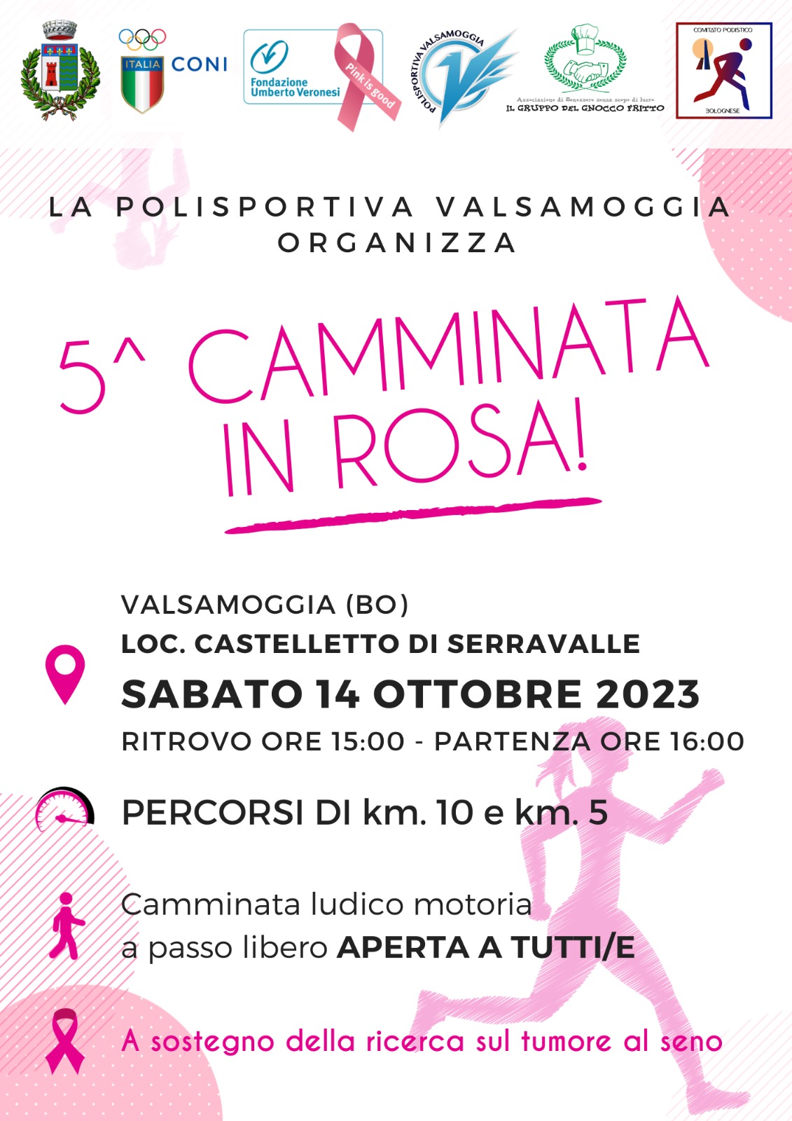 camminata in rosa