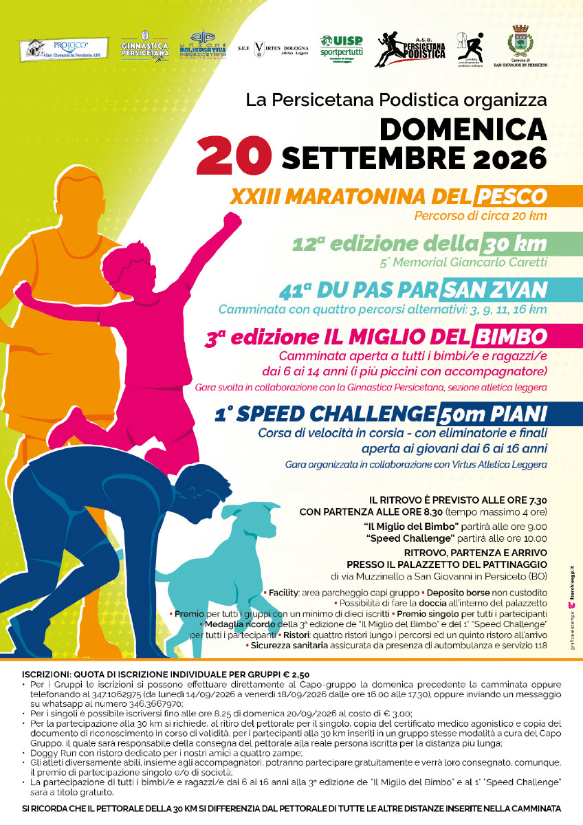 locandina maratonina del pesco