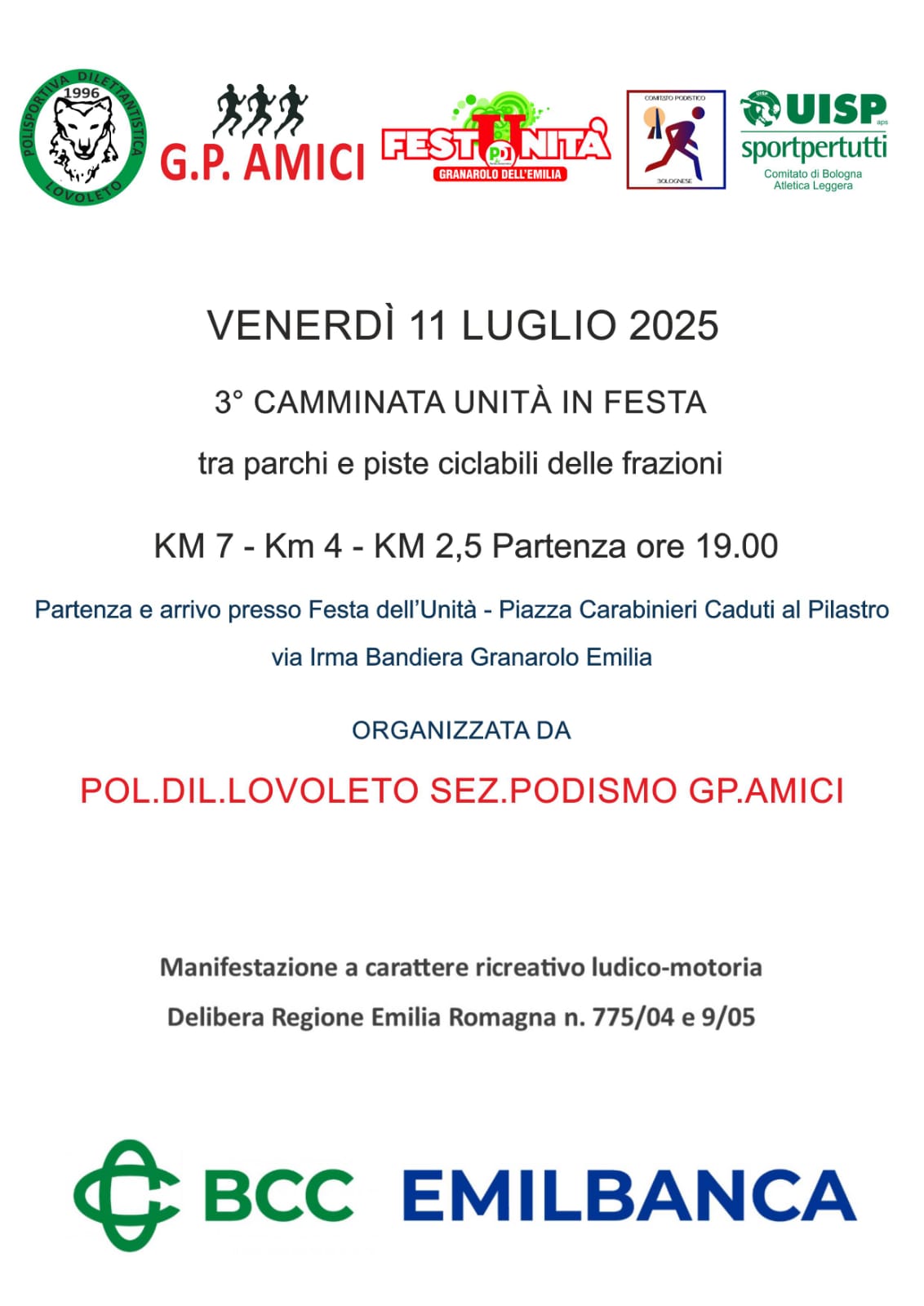 volantino unit in festa