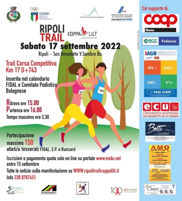 RIPOLI TRAIL COPPA LILT  &quot;Prevenire è Vivere&quot;