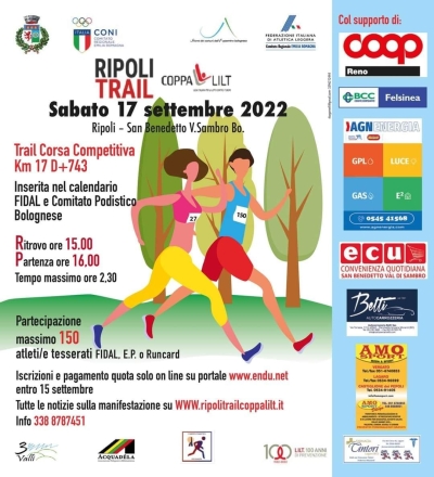 RIPOLI TRAIL COPPA LILT &quot;Prevenire è Vivere&quot;