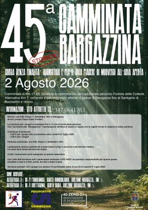 Baragazzina: la camminata che il 2 agosto unisce natura, sport e memoria
