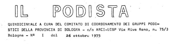 IL PODISTA - Edizione nr.1 del 26 Ottobre 1975